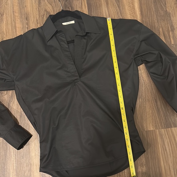 Celine black blouse vneck three quarter sleeve size 36 - Picture 11 of 17